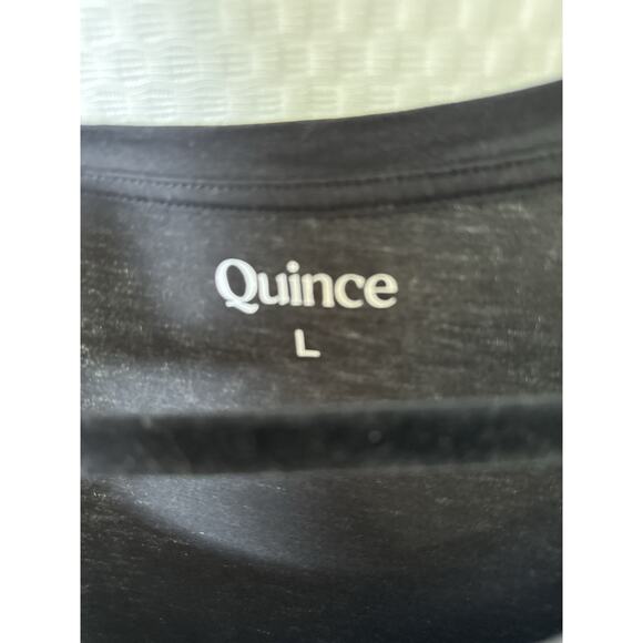 Quince Women's Cotton Modal Scoop Neck Tee Black Basics Size L - Picture 3 of 8
